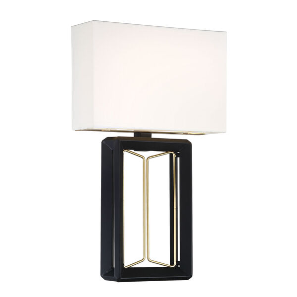 Sable Point Sand Coal and Honey Gold Acce LED Wall Sconce, image 1