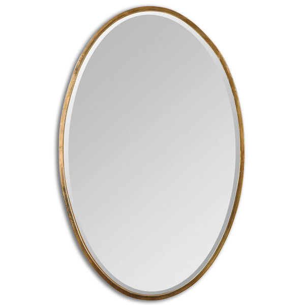 Herleva Oval Antique Gold Mirror, image 1