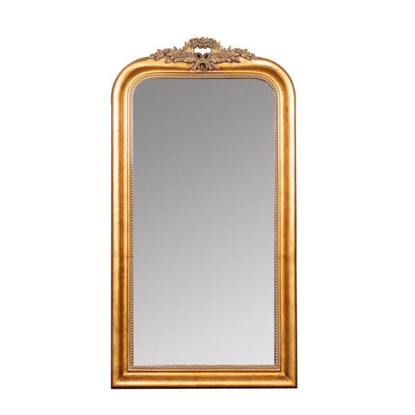 Camilla Antique Gold 58-Inch Arched Floor Mirror, image 2