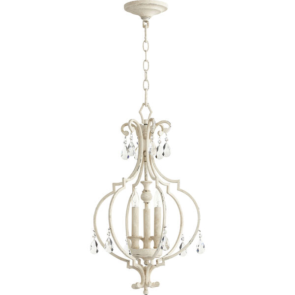 Ansley Persian White Three-Light 14-Inch Chandelier, image 1