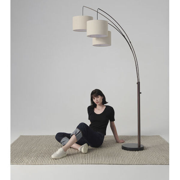 Trilage Three-Light LED Floor Lamp, image 4