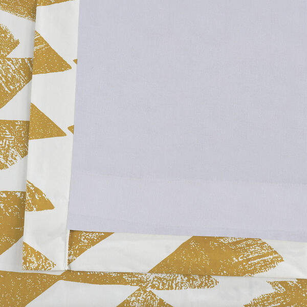 Triad Gold Grommet Printed Cotton Twill Curtain Single Panel, image 5