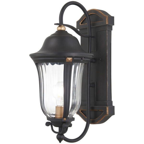 Peale Street Sand Coal And Vermeil Gold One-Light Outdoor Wall Mount, image 1
