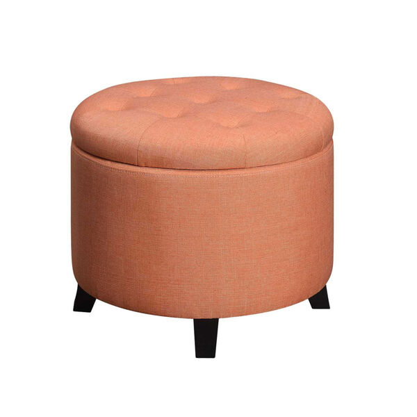 Designs 4 Comfort Coral Round Ottoman, image 1