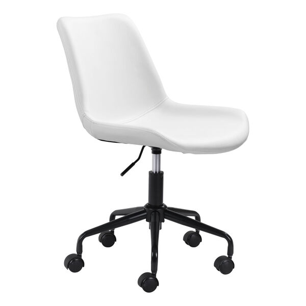Byron White and Black Office Chair, image 1