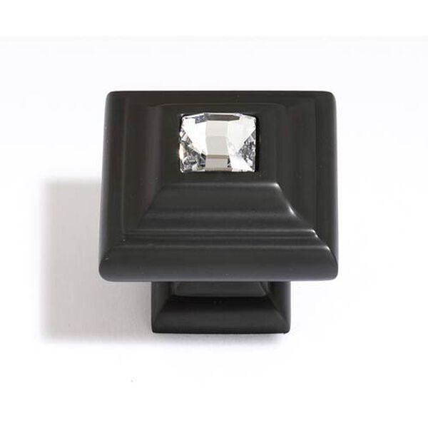 Crystal Bronze 10 mm Small Square Knob, image 1