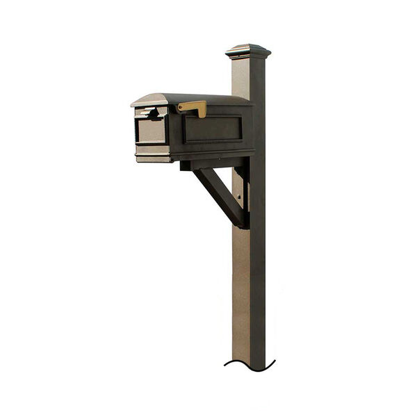 Westhaven Bronze 56-Inch Mounted Mailbox Post, image 1