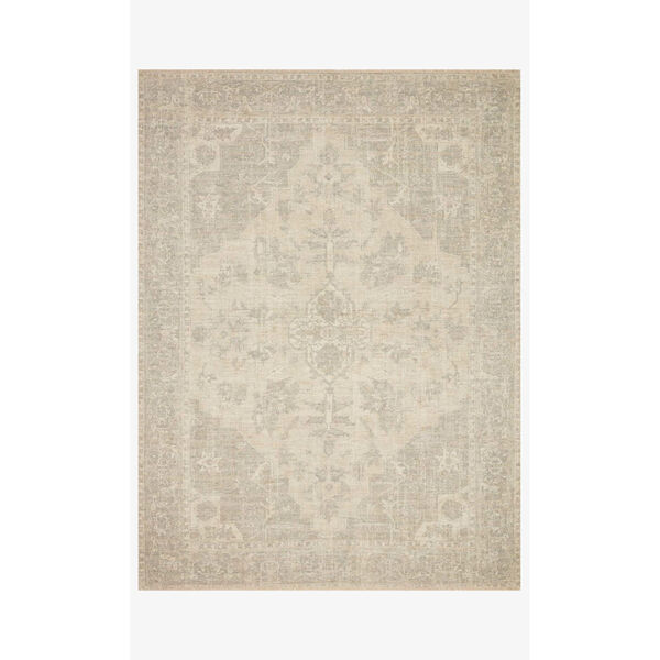 Priya Ivory and Gray Rectangle: 9 Ft. 3 In. x 13 Ft. Rug, image 1