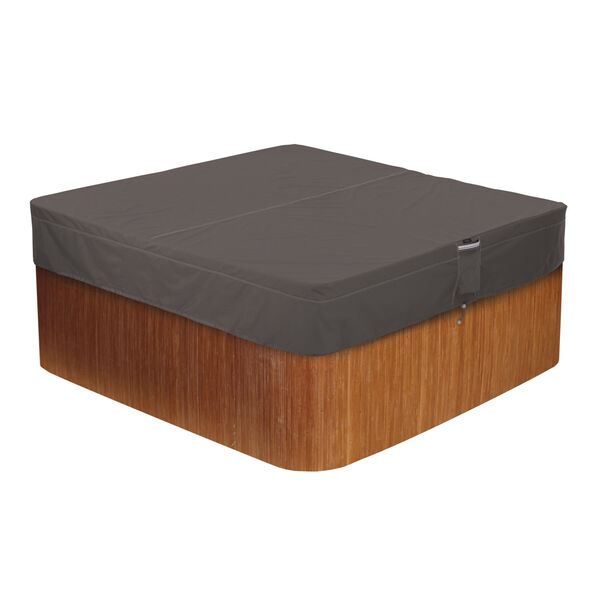 Maple Dark Taupe 86-Inch Square Hot Tub Cover, image 1