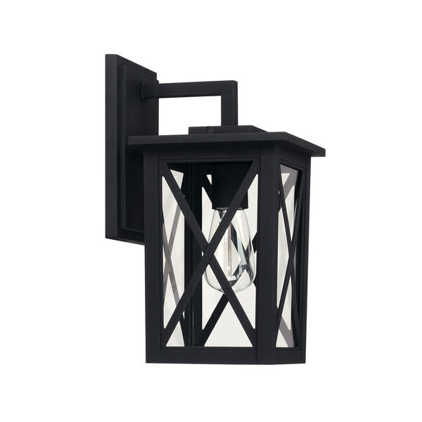 Avondale Black One-Light Outdoor Wall Lantern, image 1