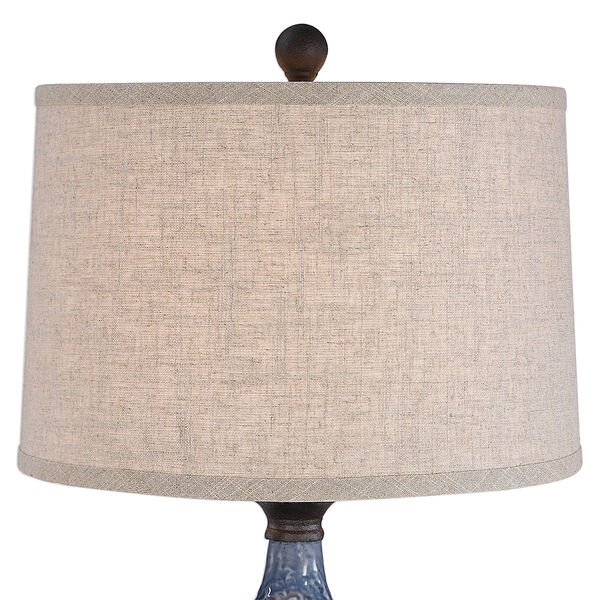 Evelyn Blue One-Light Table Lamp, image 3