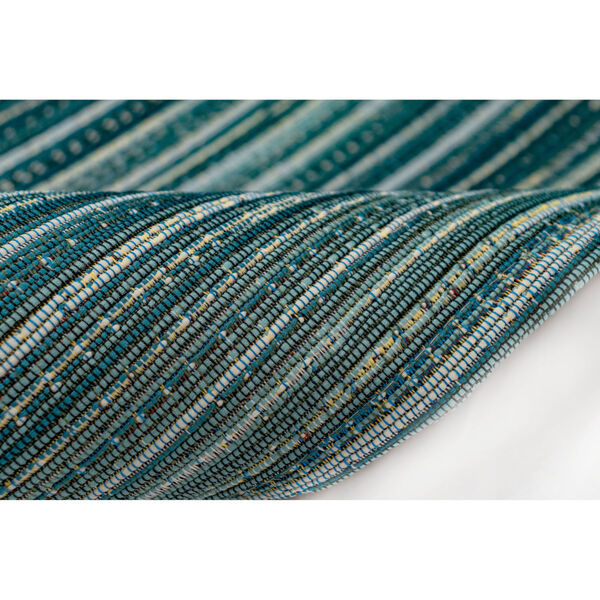 Liora Manne Marina Aqua 23 In. x 7 Ft. 6 In. Stripes Indoor/Outdoor Rug, image 6