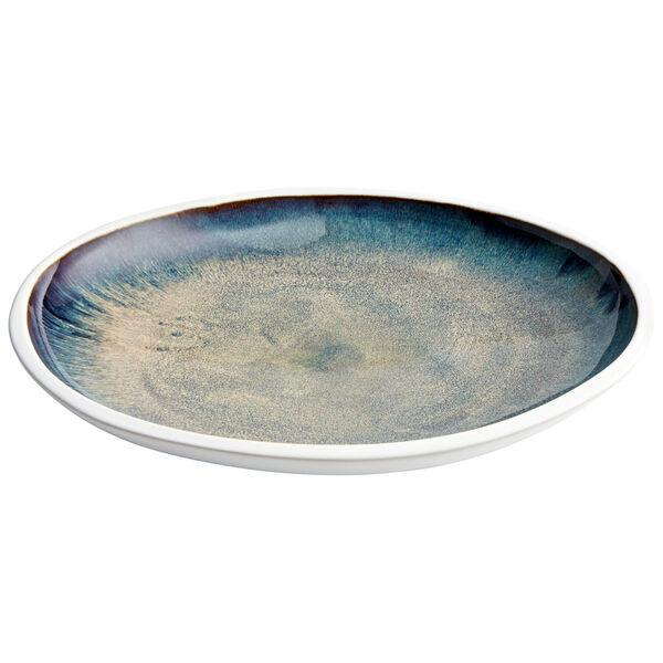 White and Oyster 17-Inch Bowl, image 1