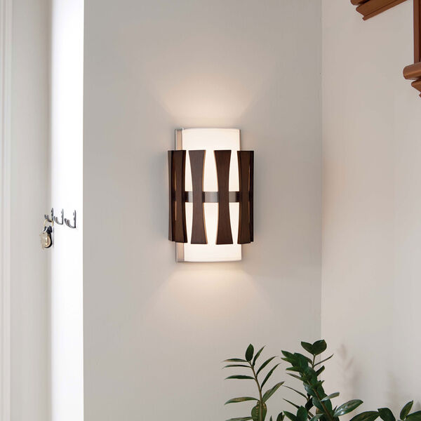 Cirus Auburn Stained Finish Two-Light Wall Sconce, image 2