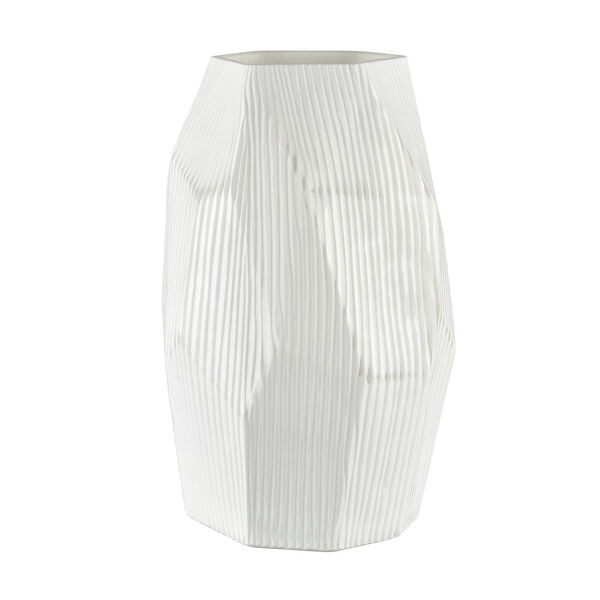 Aggie White Vase, image 1