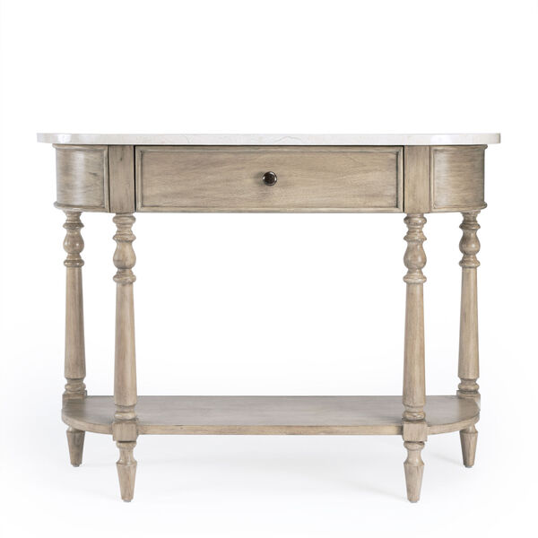 Danielle Light Brown Marble Console Table, image 4