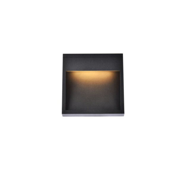 Raine Black 110 Lumens Eight-Light LED Outdoor Wall Sconce, image 1