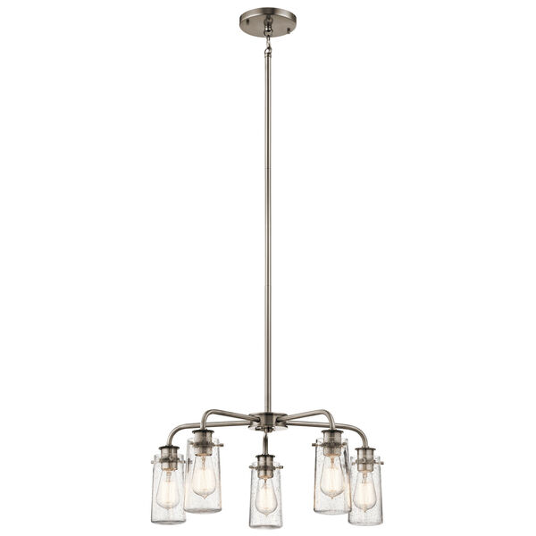 Braelyn Classic Pewter Five-Light Chandelier, image 1