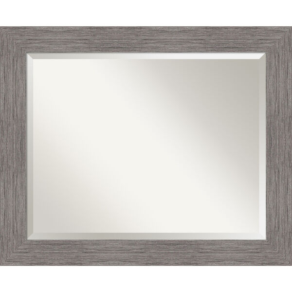 Pinstripe Gray 34W X 28H-Inch Bathroom Vanity Wall Mirror, image 1