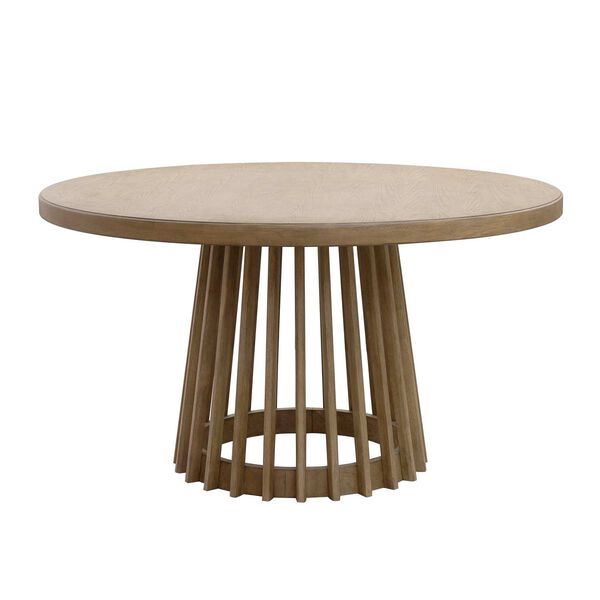 Catalina Distressed Wood Round Dining Table, image 1