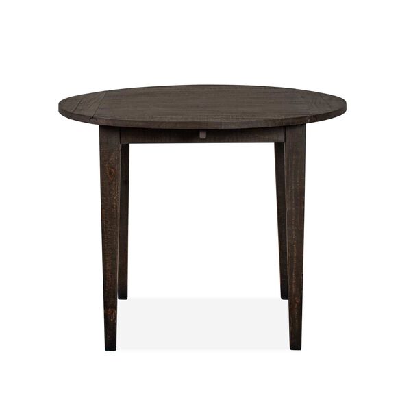 Westley Falls Aged Pewter Wood Drop Leaf Dining Table, image 1