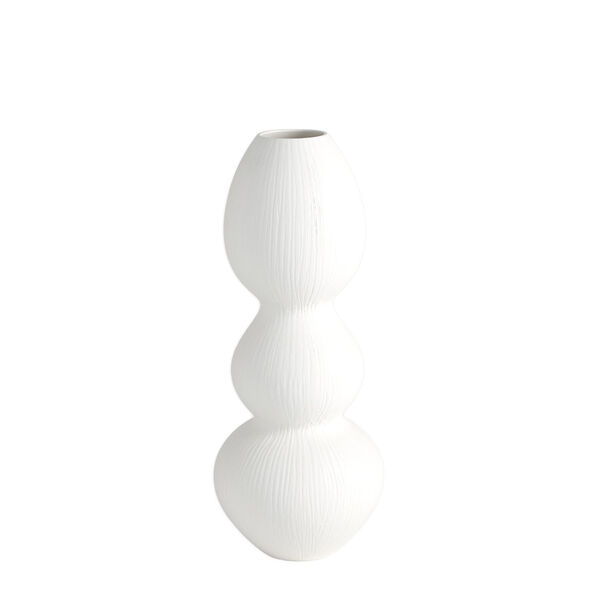 Torch White Small Vase, image 1
