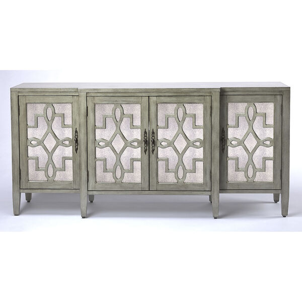 Giovanna Olive Gray Mirrored Sideboard, image 6