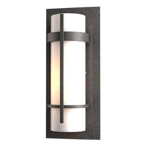Banded Coastal Natural Iron Five-Inch One-Light Outdoor Sconce, image 1
