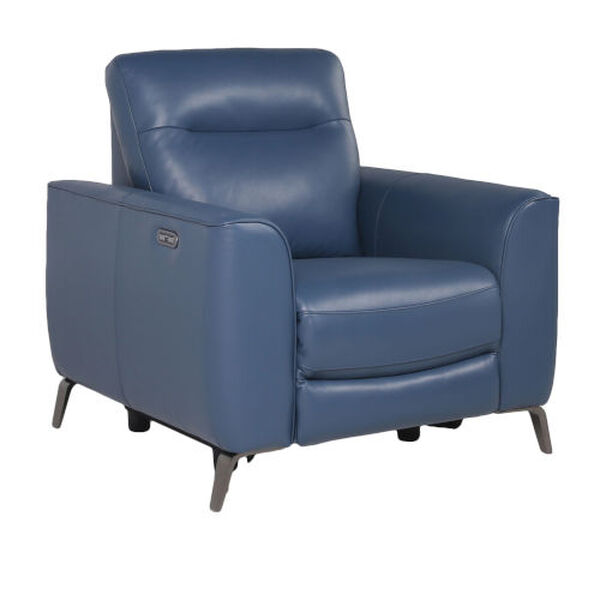 Sansa Ocean Blue Power Reclining Chair, image 4