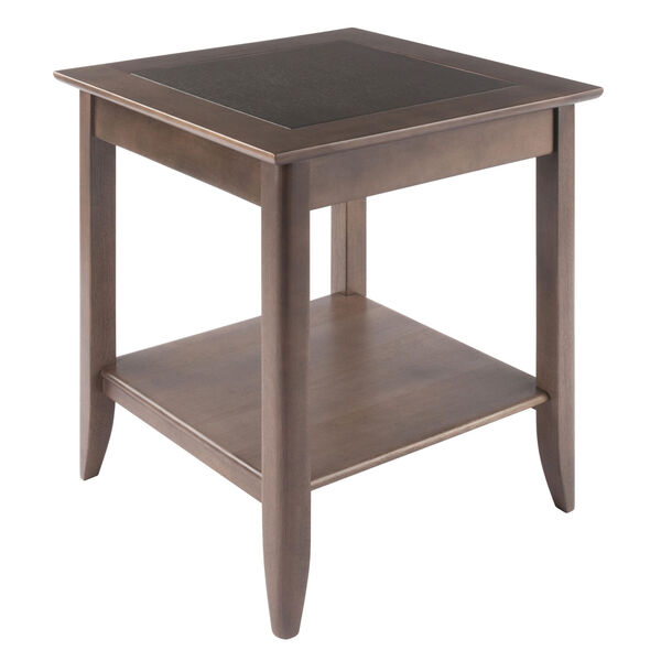 Santino Oyster Gray End Table, image 1