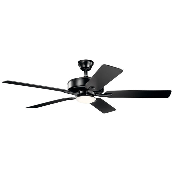 Basics Pro Designer Satin Black 52-Inch LED Ceiling Fan, image 1