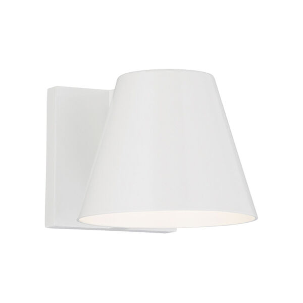 Bowman 4 White One-Light LED Wall Sconce with White Stem, image 1