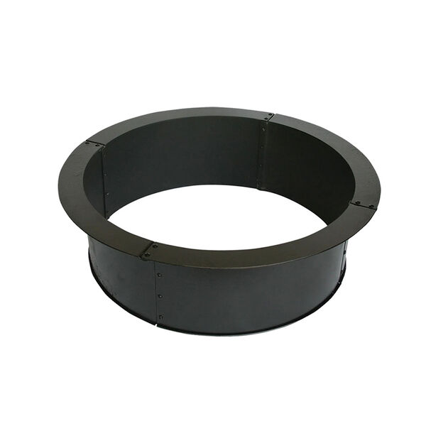 Black 36-Inch Round 0.8mm Fire Ring, image 2