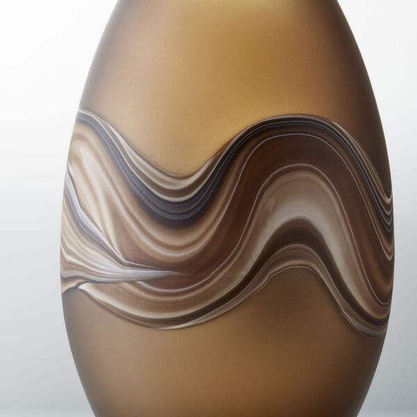 Amber Swirl 7-Inch Nina Vase, image 2