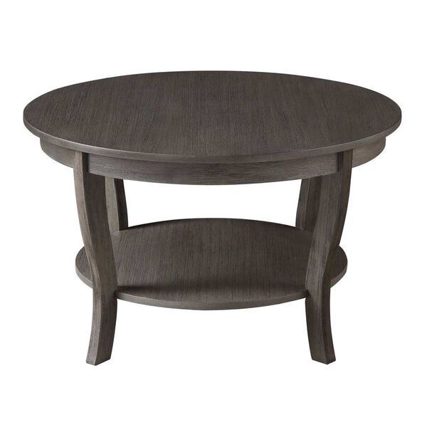 American Heritage Round Coffee Table in Dark Gray, image 4