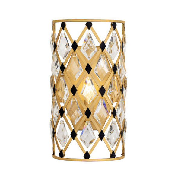 Windsor French Gold Matte Black One-Light Wall Sconce, image 2