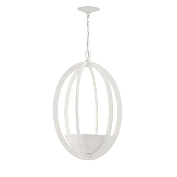 Eclipse Gesso White Two-Light Chandelier, image 1