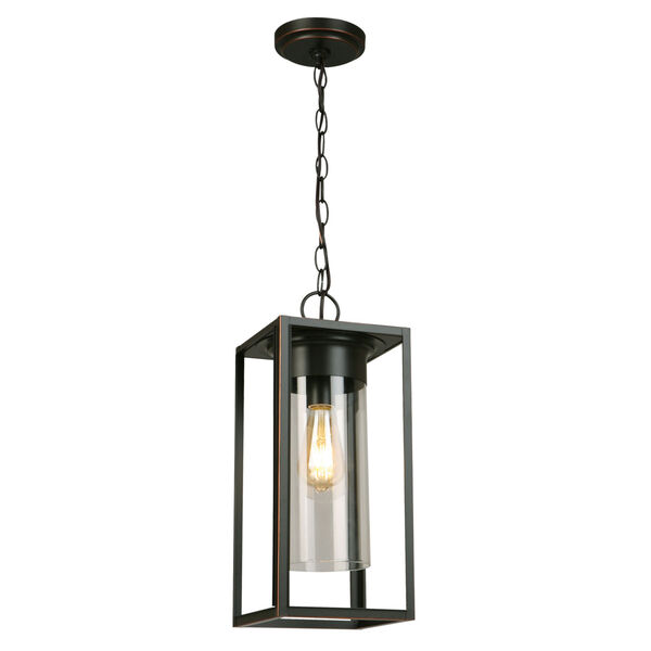 Walker Hill Oil Rubbed Bronze One-Light Outdoor Pendant, image 1