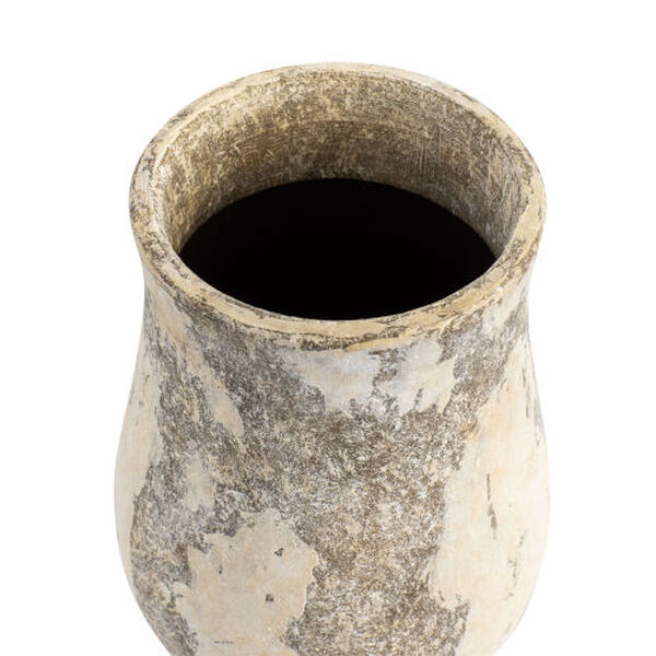 Potty Distressed Cafe au Lait Ceramic Vase, image 4