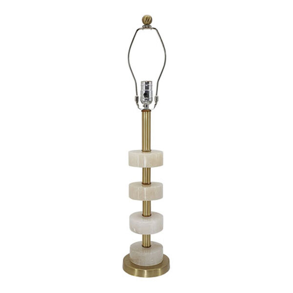 Thelrin Gold White Alabaster Gold Table Lamp, image 3