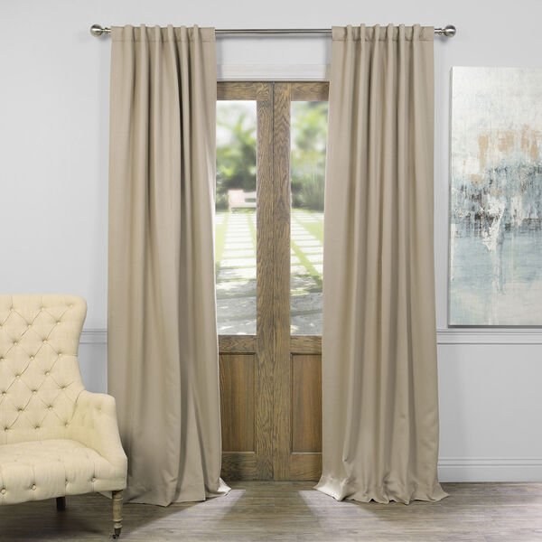 Selby Classic Taupe 108 x 50-Inch Blackout Curtain Panel Pair, image 1