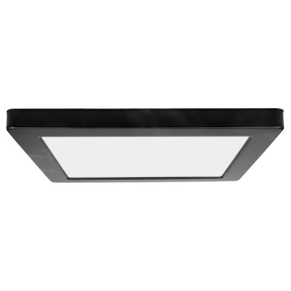 ModPLUS Black 9-Inch LED Dimmable Square Flush Mount, image 1