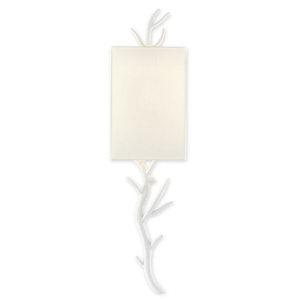 Baneberry Gesso White One-Light Wall Sconce, Right, image 1