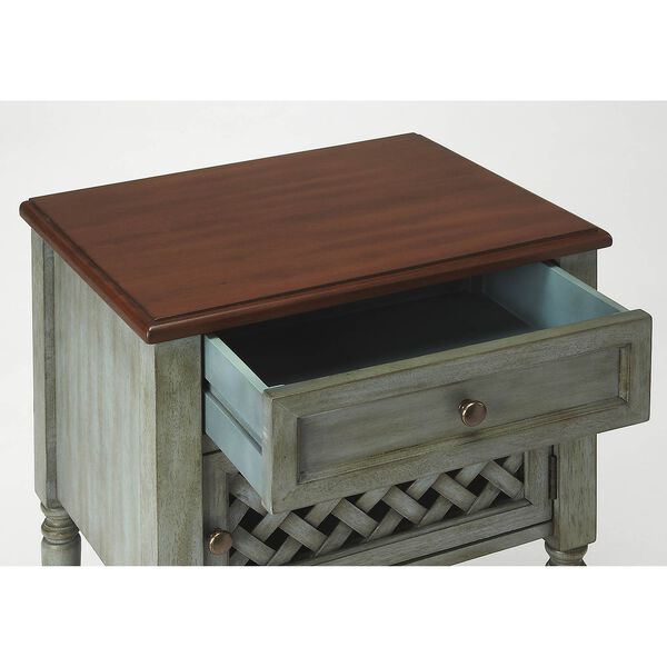 Chadway Rustic Blue End Table, image 2