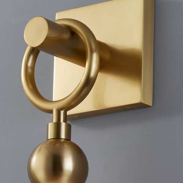 Perrin Aged Brass One-Light Wall Sconce, image 4