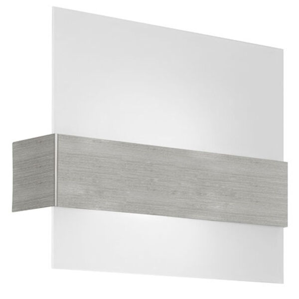Nikita Silver 14-Inch One-Light Wall Sconce with Satin Glass, image 1