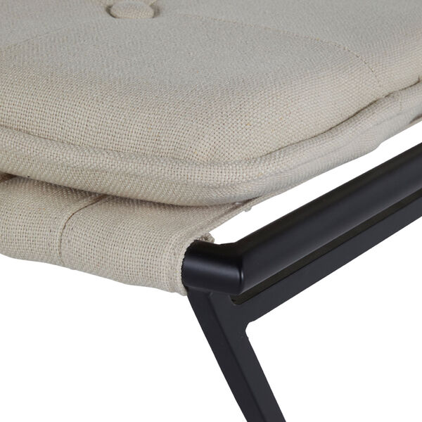 Frederick Soft Chamois and Aged Black Counter Stool, image 7