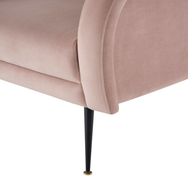 Hugo Blush and Black Occasional Chair, image 4