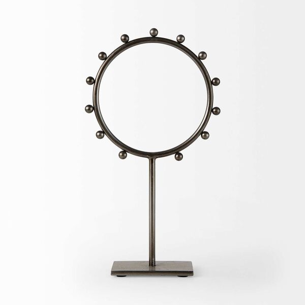Elio Gray Studded Hoop Decorative Object, image 2