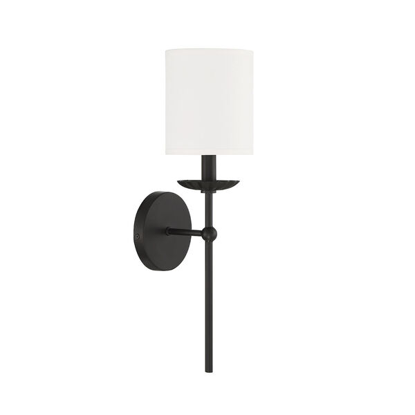 Lowry Matte Black 19-Inch One-Light Wall Sconce, image 2